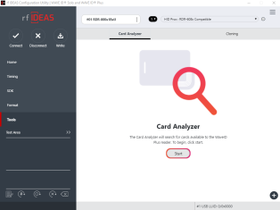 Screenshot of WAVID Plus Card Analyzer 